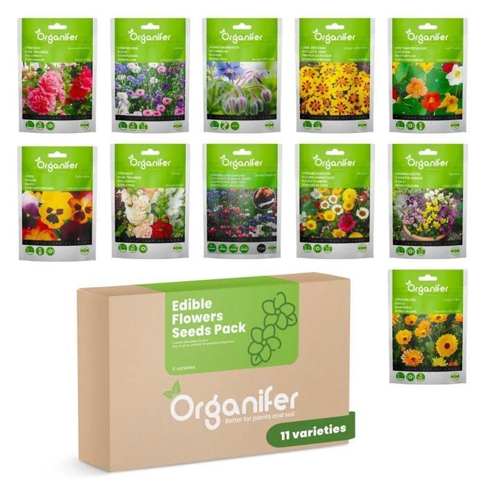 Meilleurs prix pour Graine - Semence - Organifer - Graines De Fleurs Comestibles - 11 Variétés