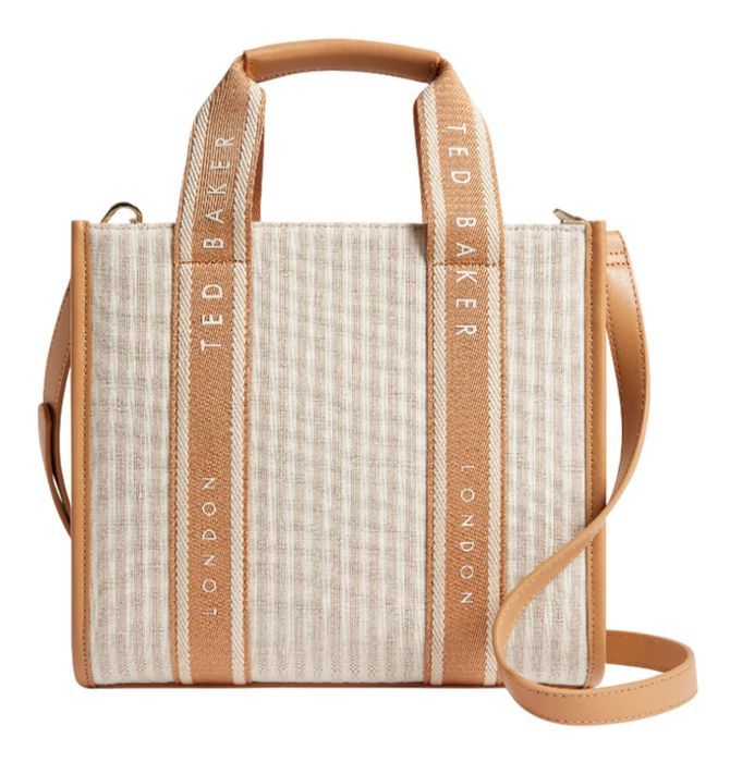 Ted Baker Sac à main beige brun clair pour homme - Harllee Striped Canvas Webbing Crossbody Bag Camel 308542 Ted Baker Sac à main beige brun clair pour homme - Harllee Striped Canvas Webbing Crossbody Bag Camel 308542