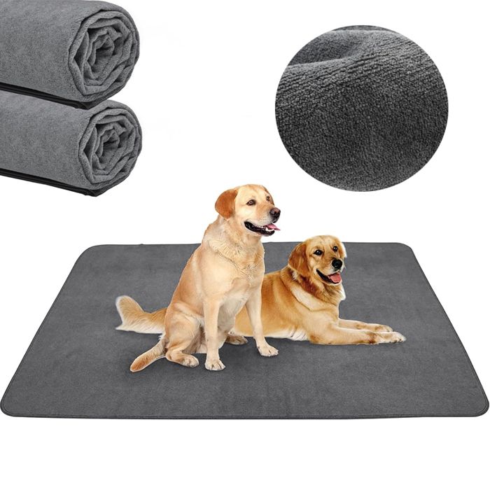 Comparer les prix de Lot de 2 coussinets lavables pour chiots 107 x 77 cm coussinets de dressage pour chien à absorption rapide coussinets