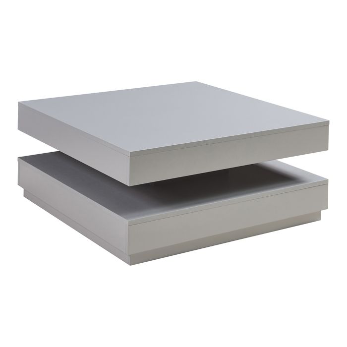 Table basse Florenz 76 x 76 x 38 cm gris clair