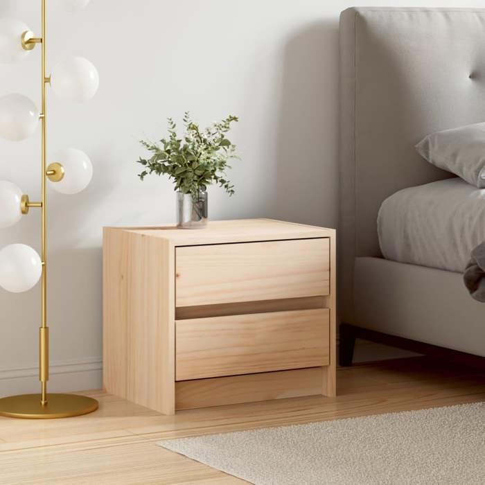 Clarence* Table de chevet - Table de Lit/Armoire de rangement 40x31x35 5 cm Bois de pin massif &Europ9930830