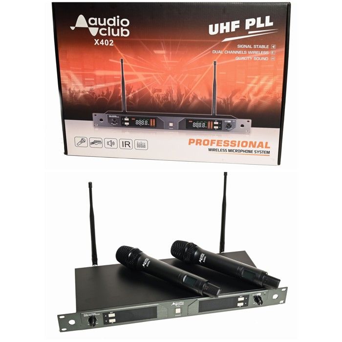 Système de micros sans fil - AUDIO CLUB - X402-X40H - 2x20 canaux ...