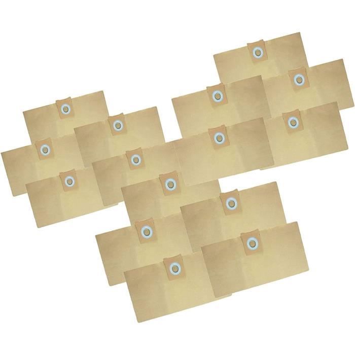 Lot De 5 Sacs Filtrants En Papier Pour Kärcher WD 2 MV 2 WD 2.200 à 2.550 - Compatible 6.904-332.0