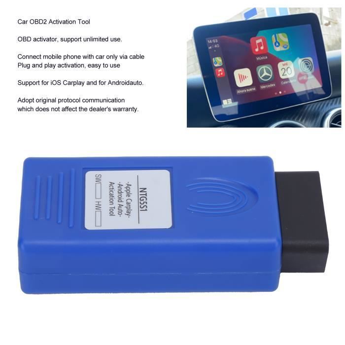 Strumento OBD2 Plug And Play Per CarPlay E Auto Su NTG5.1 – Attivazione Senza Modifiche Alla Centralina (BLUE)