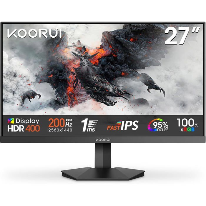 Odyssey G5 G51C 27'' 165Hz -1Ms, Dalle Va, Résolution Qhd 2,560 X 1,440