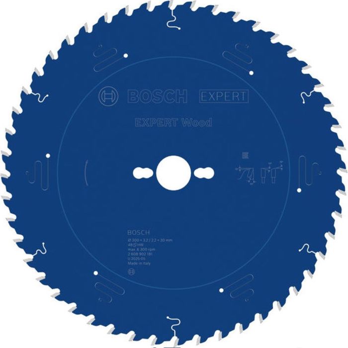 Lame de scie circulaire Bois 300 x 3 22 2 x 30 mm T48 BOSCH 2608902181 - vue 2
