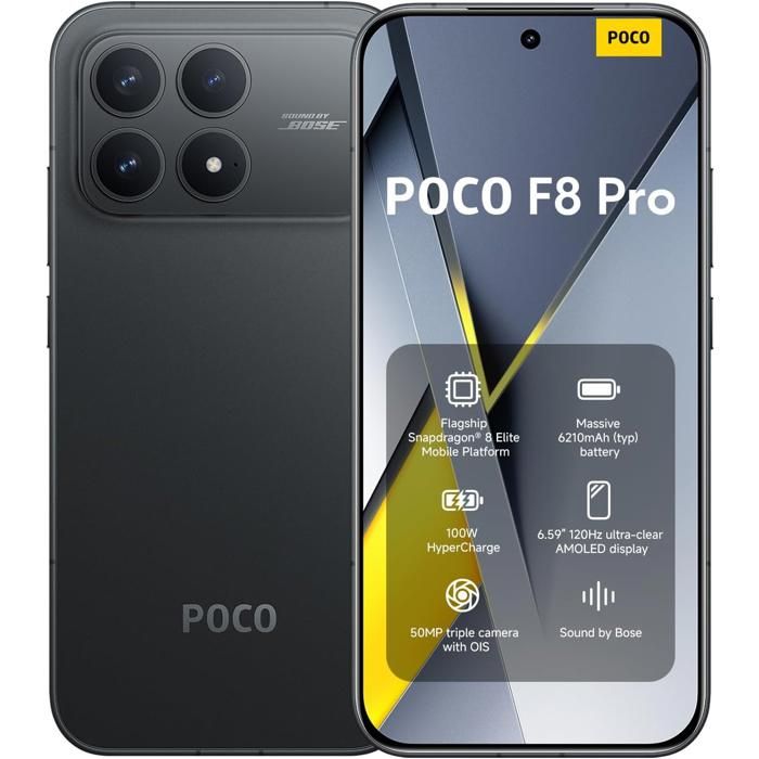 Xiaomi POCO F8 Pro 5G Smartphone 12+ Garantie Chargeur Non Inclus - vue 1