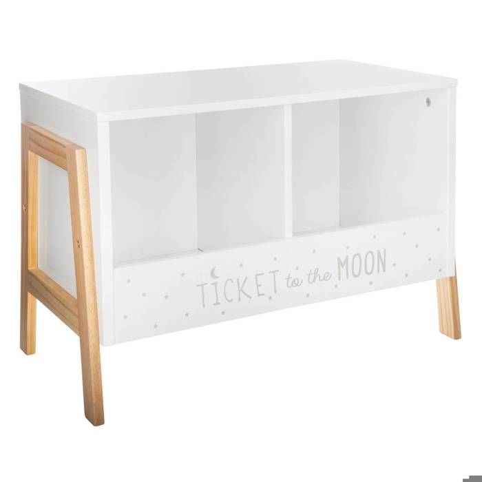 Atmosphera Rangement Avec 2 Casiers 60 X 30 X 40 Cm Blanc