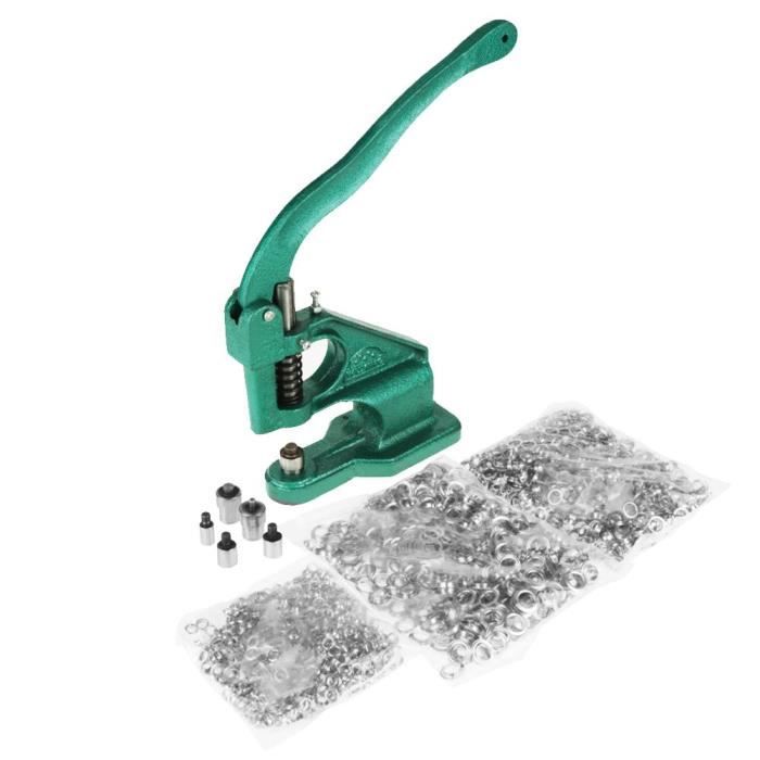 Machine D Oeillet D œillet De Presse A Main 1pc Avec 3 Matrices Et œillets 1500pcs 6 10 12mm Swt Achat Vente Presse Machine D Oeillet D œillet Cdiscount