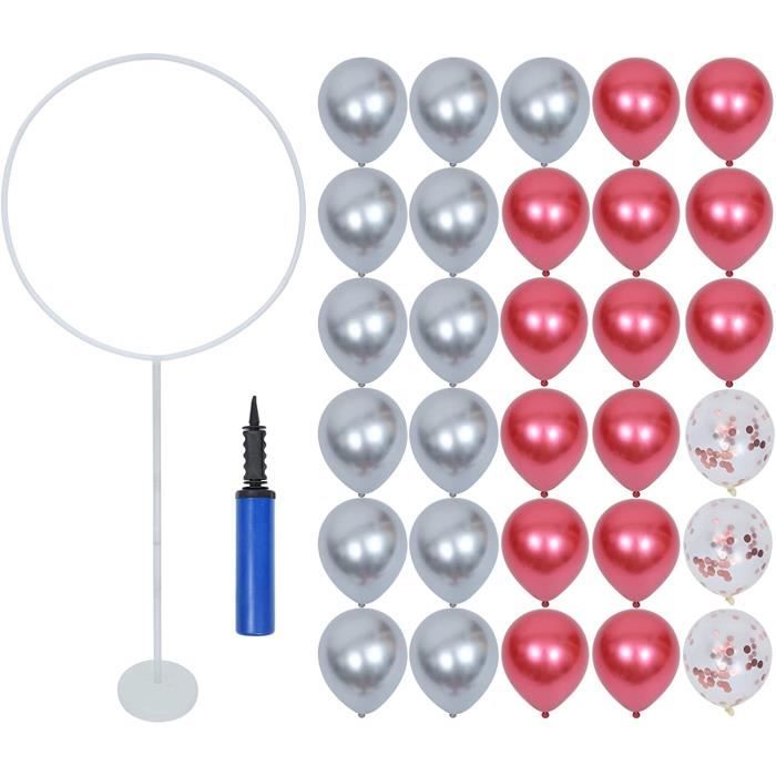Fomcet 2.4m Or Rond Support de Fond Ballon Rond Arc Cadre Grand Arc de Mariage en métal pour Anniversaire fête d'anniversaire Valentine décoration de