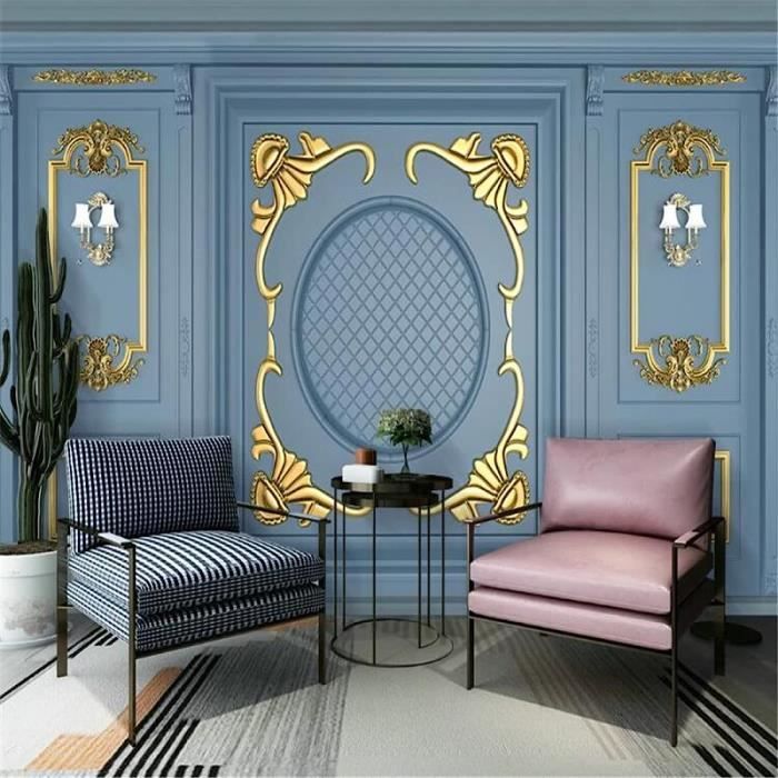 Stickers Pour Porte Intérieure Stickers Muraux 3D A.Monamour – Motif Bois Blanc Relief Doré, Vinyle Amovible, Pour Porte Ou Mur, Salon, Chambre, Bureau