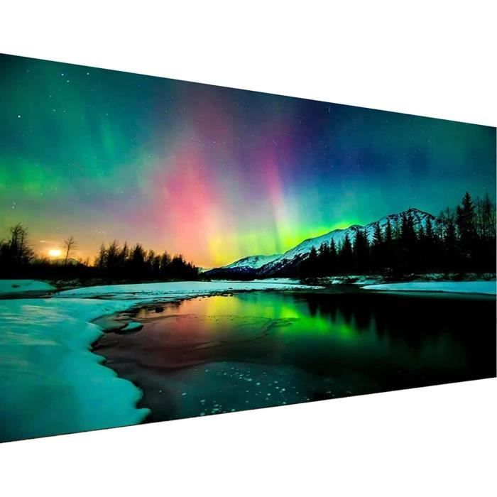 Kit Diamond Painting Adulte 50x110 Cm - Broderie Diamant 5D Grand Format - Loisir Créatif Anti-Stress - Décoration Murale - 9