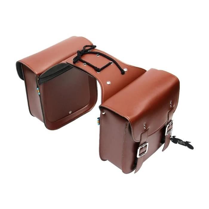 Sac De Selle Moto Cuir Synthétique Verve Jelly - Dimensions 20,5x9x12 Cm, Sangles Réglables, étanche, Pour Guidon Ou Cadre