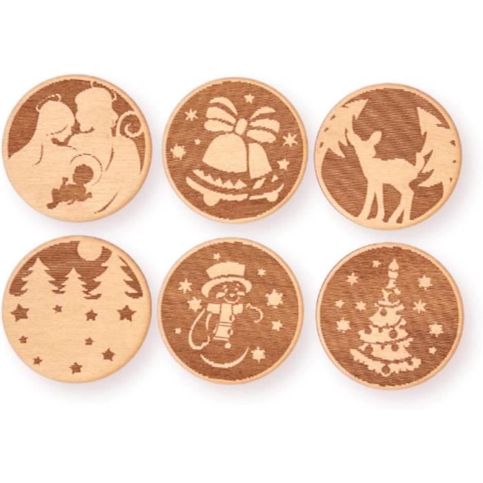 Set De Sous-tasses Punch Needle Faits Main - Cadeau Noël Original