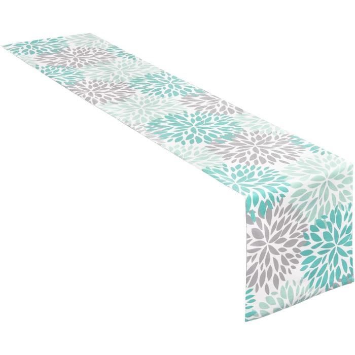 Nappe chemin de table, bleu verdâtre - 280 x 150 cm Nappe chemin de table, bleu verdâtre - 280 x 150 cm