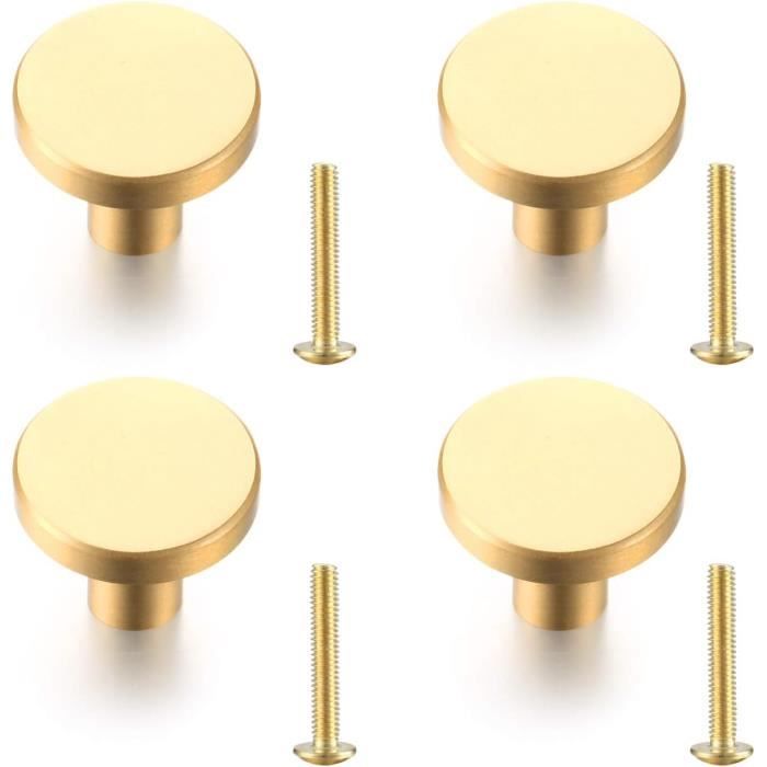 C41689 - Lot De 5 Poignées-Boutons De Meuble Vintage Entraxe 32 Mm