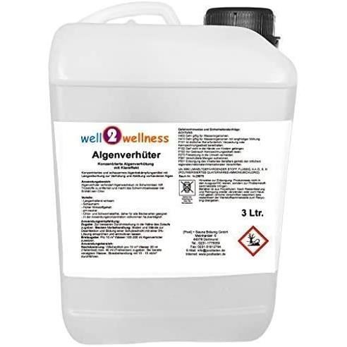 Well2wellness Anti Algues Pour Piscine Algenverhuter 3 0 L Achat Vente Traitement De L Eau Well2wellness Anti Algues P Cdiscount