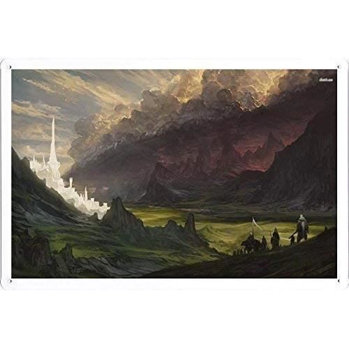Minas Tirith Lord of The Rings Poster Plaque de métal Signe Mur Art