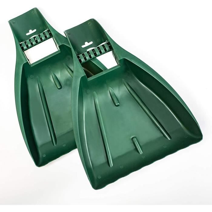Lot De 2 Ramasse-feuilles Portatifs Gorise - Poignée Réglable, Dimensions 33x24 Cm, Plastique Léger