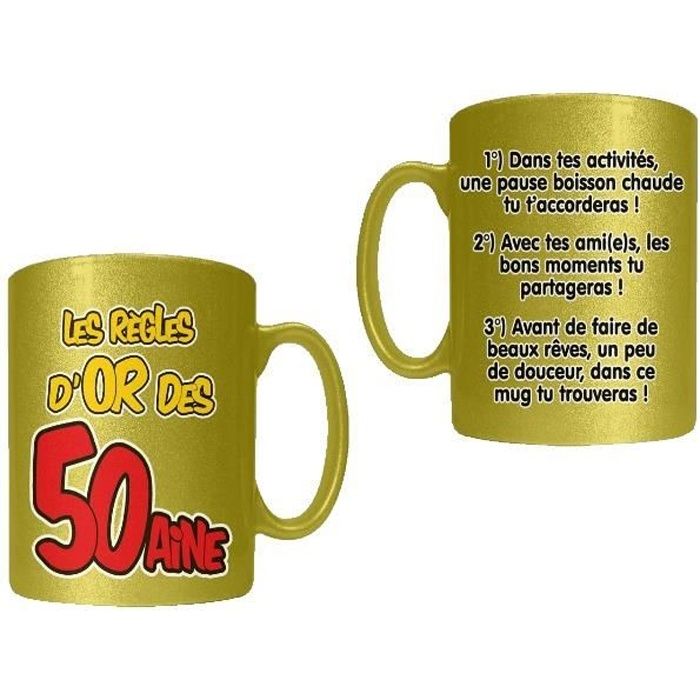 50th Anniversaire Cadeau Idée Pour Hommes Femmes papa maman heureuse 50 Mug