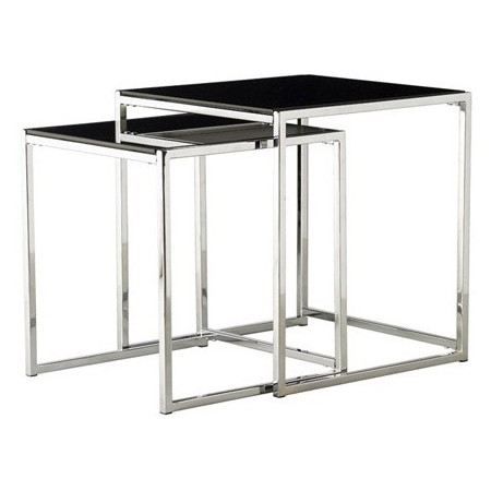 Tables Gigognes Furniture Express Tables Gigognes En Verre Noir