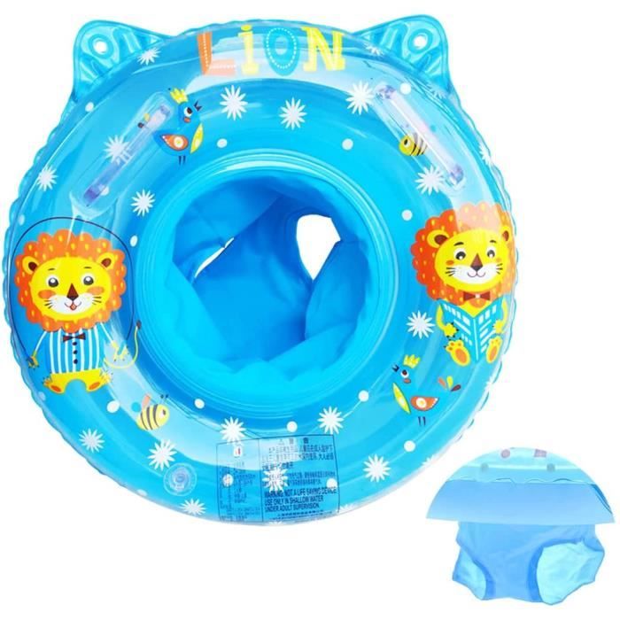 Bébé Bouée, Bouée de Sauvetage pour Bébé, Flotteur de Piscine Gonflable avec Siège, Entraîneur de Natation pour Enfant de 6 à 36 Mois - Rose