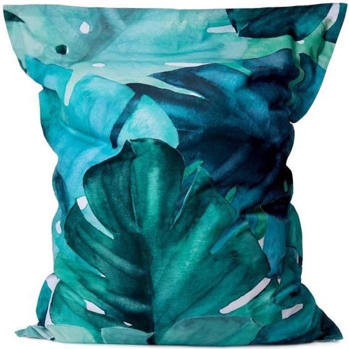 Lumaland Housse revêtement Externe Deluxe pour Pouf géant XXL 140 x 180 cm Indoor Outdoor Gris Argenté 