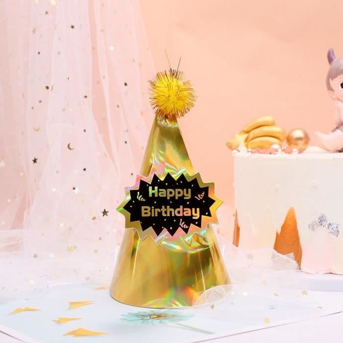 Lot De 20 Chapeaux Coniques De Fête SAIIURV - Pour Anniversaire, Halloween, Nouvel An, Avec élastique