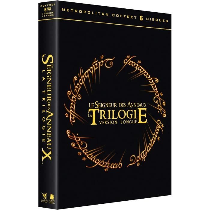 Coffret trilogie Le Seigneur des Anneaux DVD Version Longue Coffret Tous publics