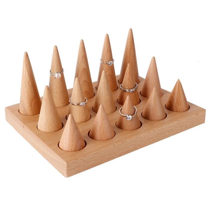 Porte-bagues En Bois Forme Main IKOPFLN - Présentoir élégant Pour Bijoux Et Bracelets !