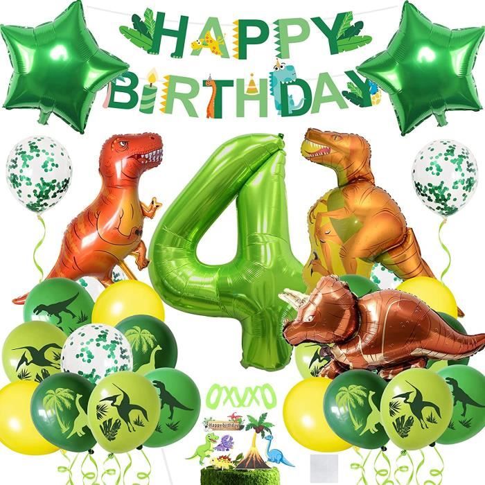 Dinosaure Anniversaire Deco Decoration Dinosaure Garcon 4 Ans Decoration Anniversaire Dinosaure 4 Ans Ballon Dinosaure Enfant 92 Cdiscount Maison