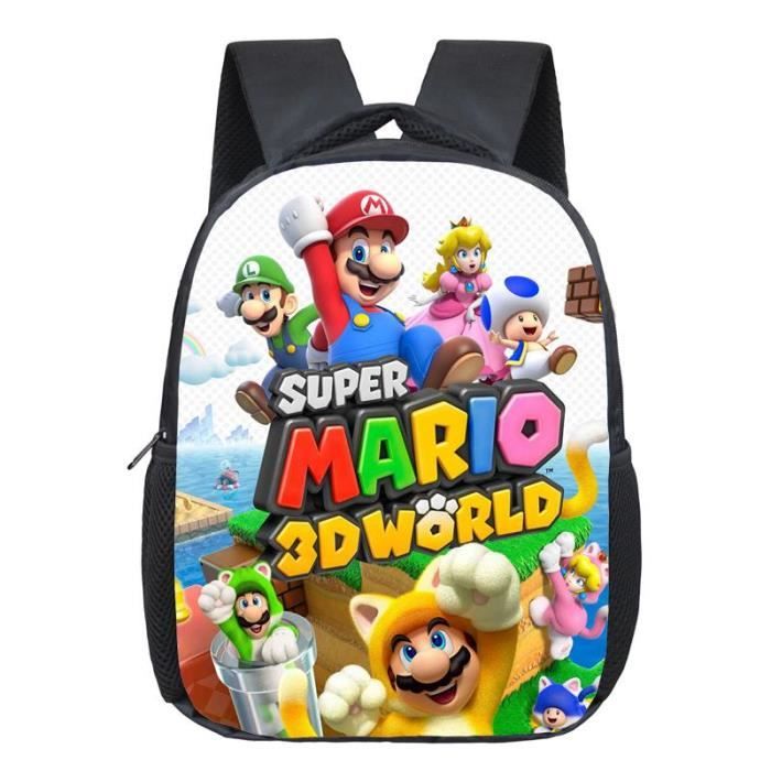 Sac à dos Mario Bros pour enfants de la maternelle, 12 pouces, pour filles et garçons