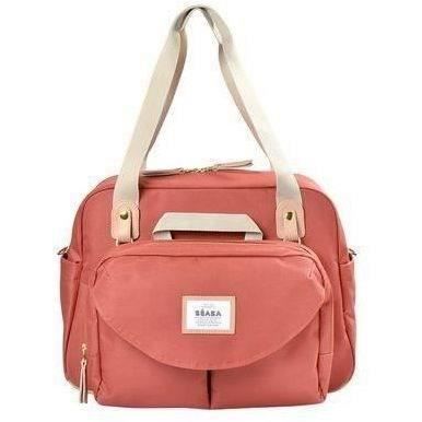 BEABA Sac à langer Genève ll Modulable Grande contenance Rangements multiples Pochette avant amovible Terracota BEABA Sac à langer Genève ll Modulable Grande contenance Rangements multiples Pochette avant amovible Terracota