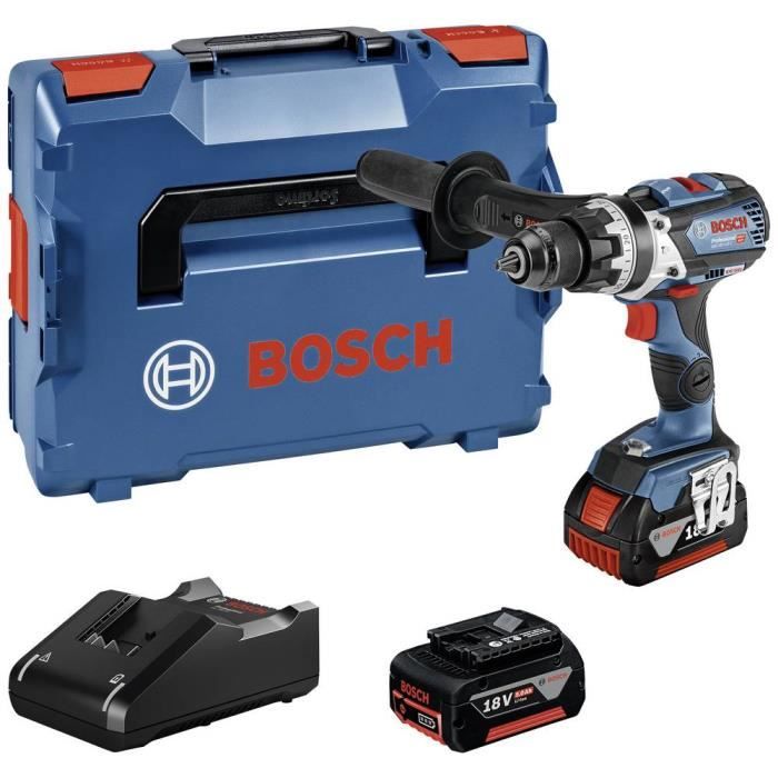 Bosch Professional GSB 18V 110 Perceuse visseuse à percussion sans fil brushless + 2 batteries + chargeur + mallett