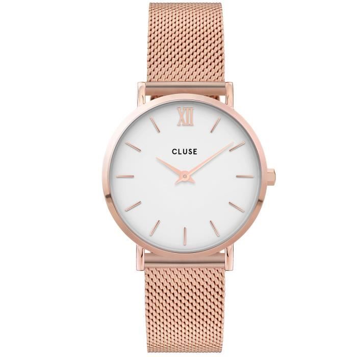 Montre femme cluse rose