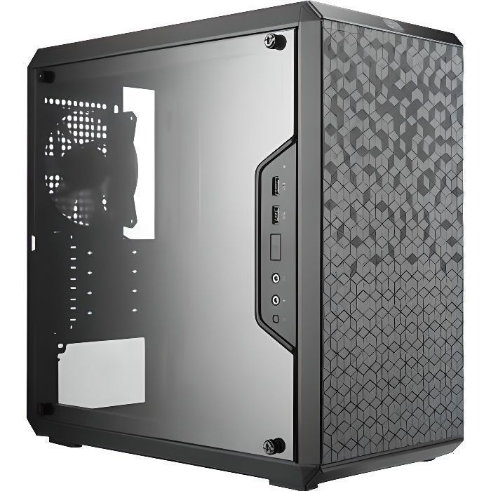 COOLER MASTER LTD BOITIER PC MasterBox Q300L – Noir – Verre trempé – Format Micro ATX (MCB-Q300L-KANN-S00)