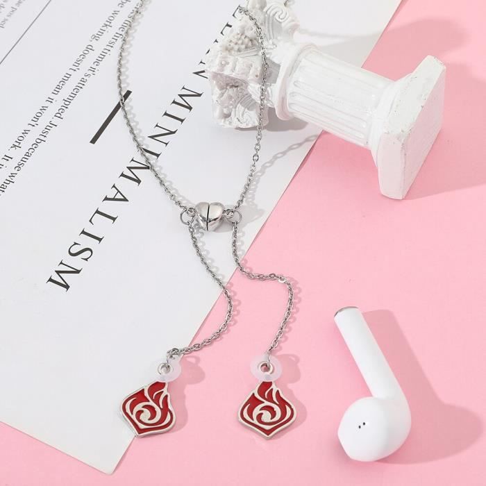 Collier Genshin Impact - Chaîne Alliage 27 Cm - Bijou Cosplay, Cadeau Pour Fans D'anime - Fille Personnage - 4
