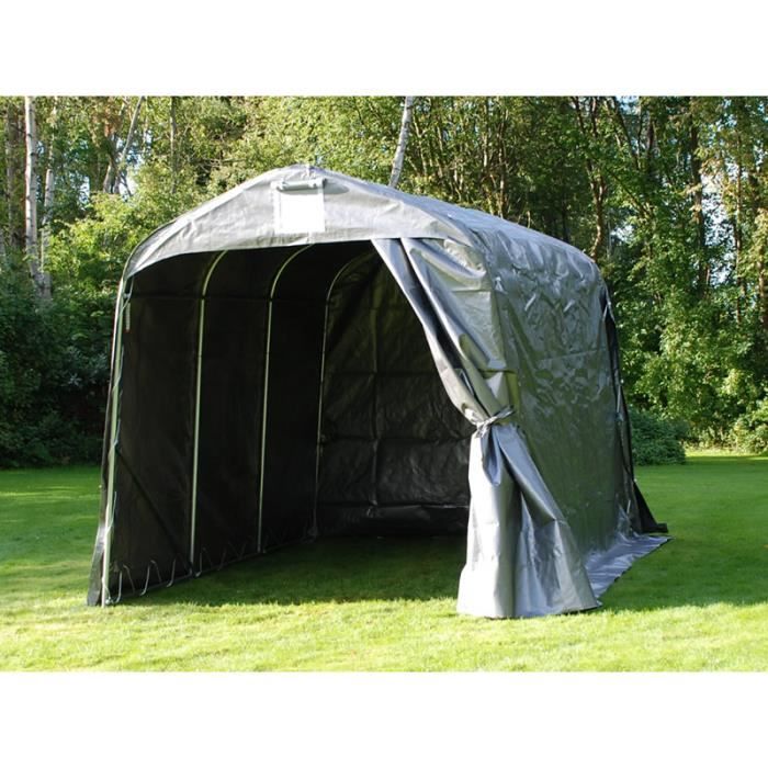 vidaXL Tente de Rangement Tente de Stockage Chapiteau de Jardin Tente de Rangement de Patio Résistant à leau Extérieur PE 3x6 m Blanc 