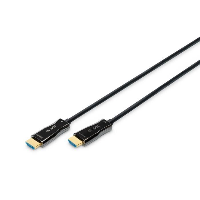 Câble HDMI - DIGITUS - AK-330125-20 - Fibre Optique Hybride - UHD 4K - 20 m