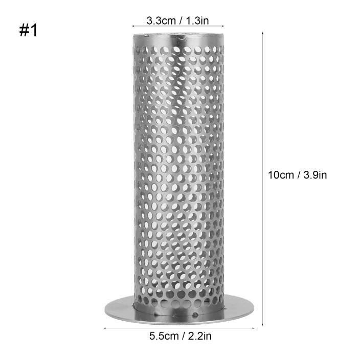 Filtre Anti-colmatage Pour Drain De Sol – Acier Inoxydable – Gris Métallique – Neuf
