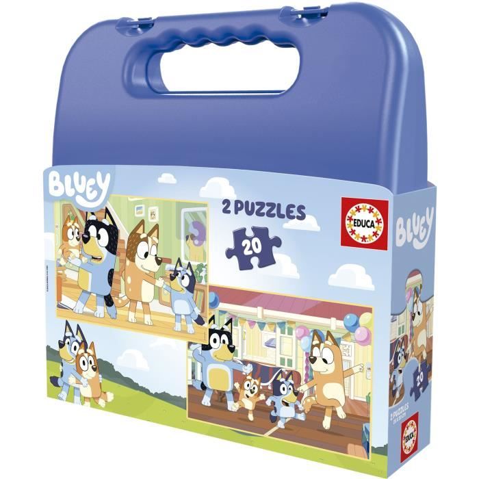 Malette Puzzles - EDUCA - Bluey - 2 x 20 pièces - Cdiscount Jeux - Jouets
