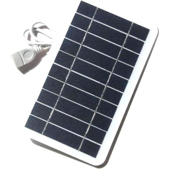 Panneau Solaire 5W 12V étanche - Parfait Pour Recharger Batteries, Lampes, Petits Appareils En Extérieur