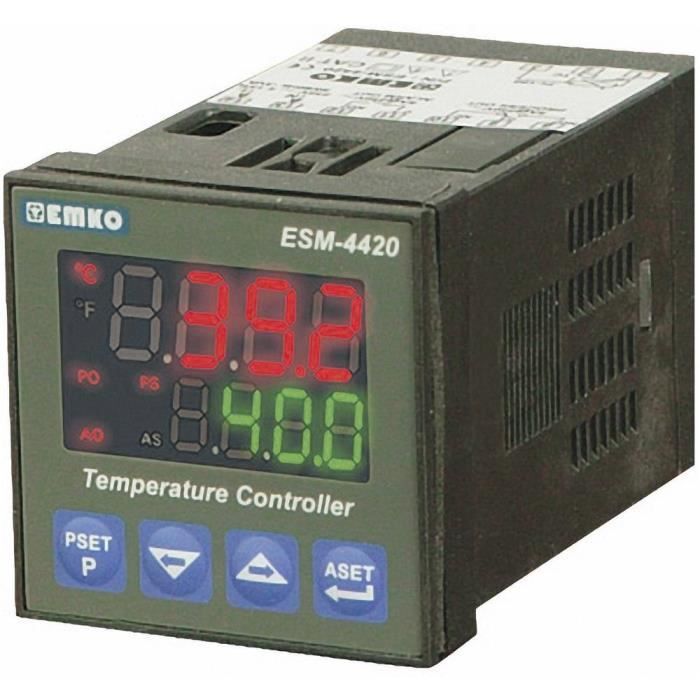 Emko ESM-4420 PID Régulateur de température J, K, R, S, T, Pt100Relais 5 A (L x l x h) 84 x 48 x 48 mm