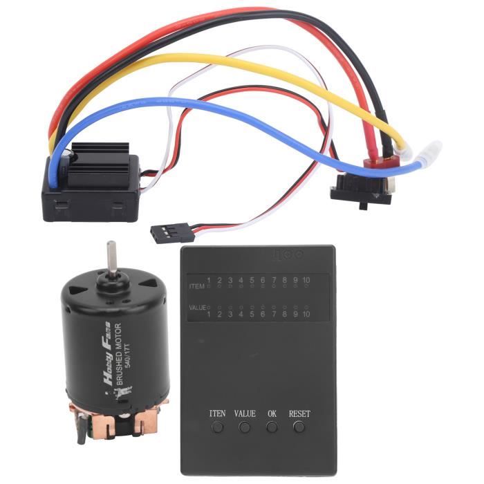 Contrôleur Vitesse Voiture RC Contrôleur De Vitesse ESC Brossé étanche AX-D60A 60A Pour Voiture 1/10 RC ESC 60A Pour Camion Bateau