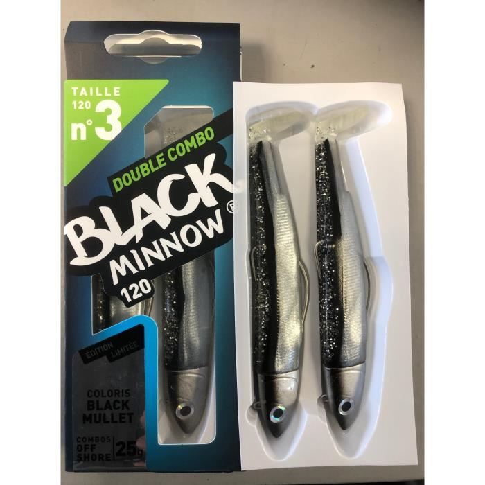 Leurre de peche black minnow clearance