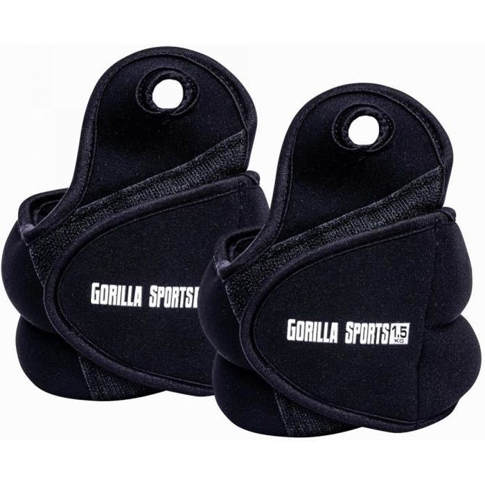 Bracelets De Cheville Lestés Bala (Charbon) - 2x1 Lb - Neufs, Pour Gym Et Running