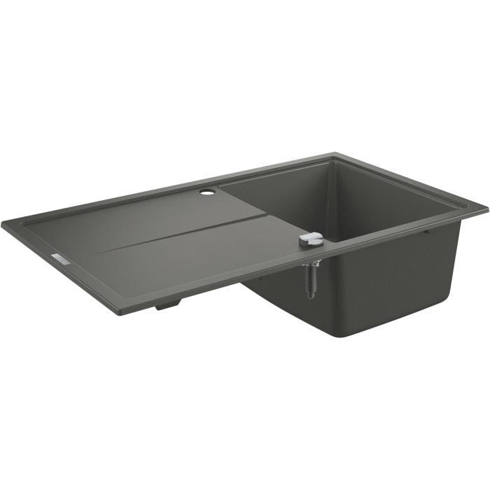 GROHE Evier composite avec égouttoir K400 860 x 500 mm Gris granite 31640AT0