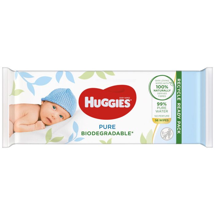 Lingettes Huggies Pure - Lot De 10 Paquets De 72, à Base D'eau, Sans Parfum, Pour Bébé