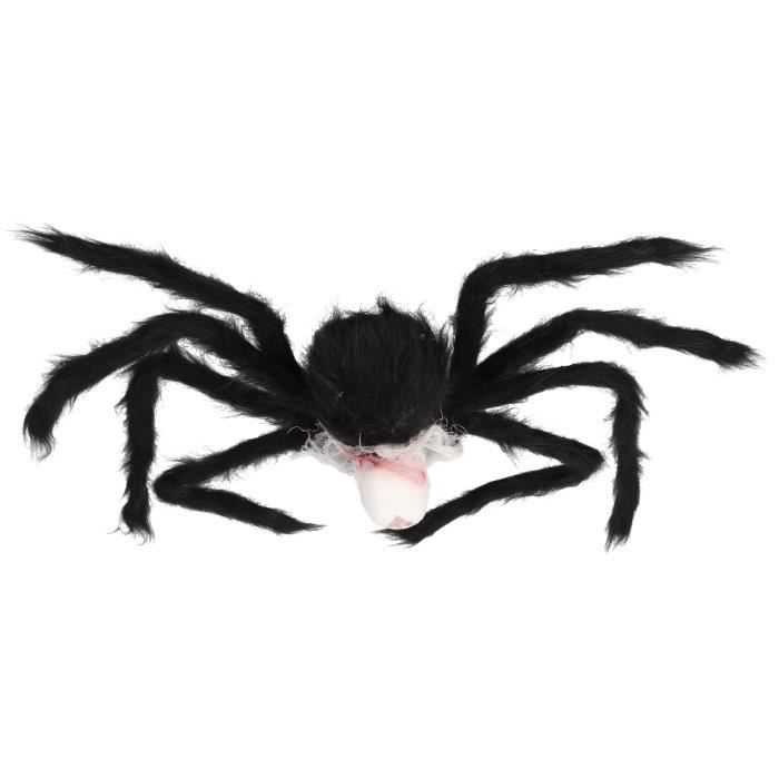12Pcs Toiles d'Araignée Halloween Réalistes avec Araignées pour