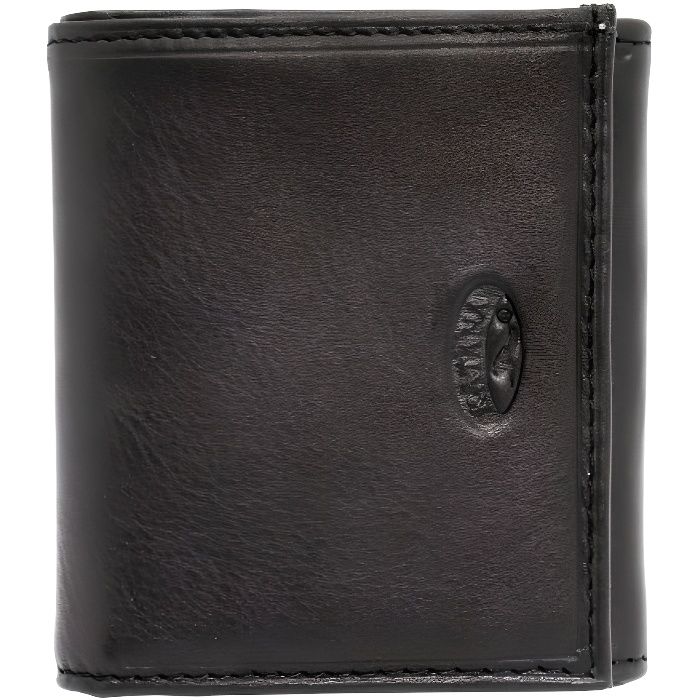 KTANA Petit Porte Monnaie Porte-Clé Katana Cuir Lisse Noir - 10x7.5x1.5cm Réf 553042